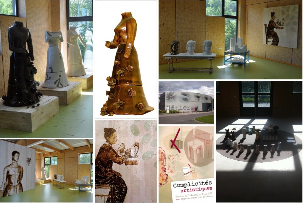Robe Céramique échelle 1 "Virgin Queen", "Contredame & "Peinteuse" Exposition "Complicités artistiques" juillet 2012 : Mai 2013 VMAD Desvres